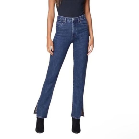 BLANK NYC | NEW The Cooper Slim Straight Split Hem Jeans Women’s Size 27 - Picture 1 of 13